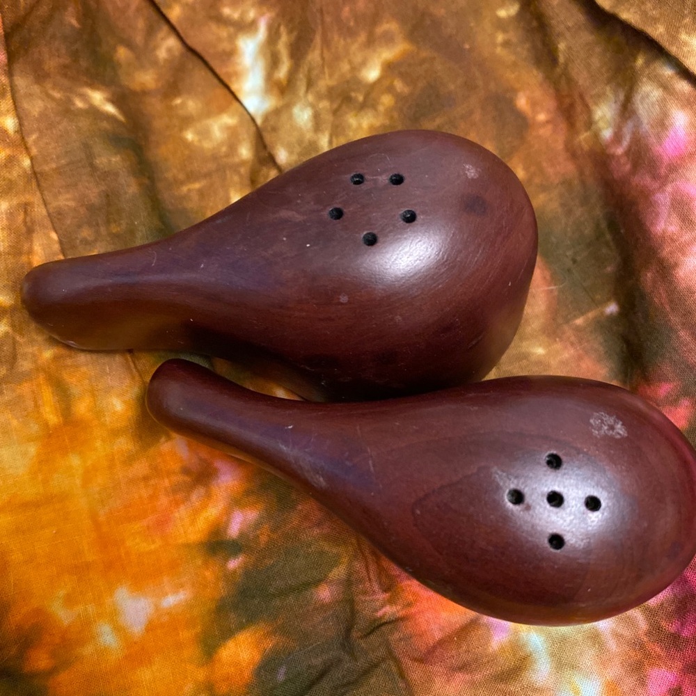 Vintage Wooden Polar Bear Salt and Pepper Shaker